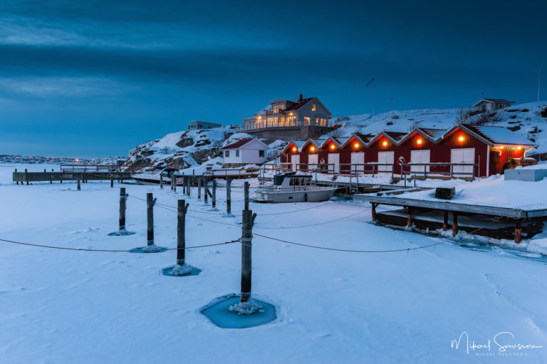 Långholmen i vinterskrud