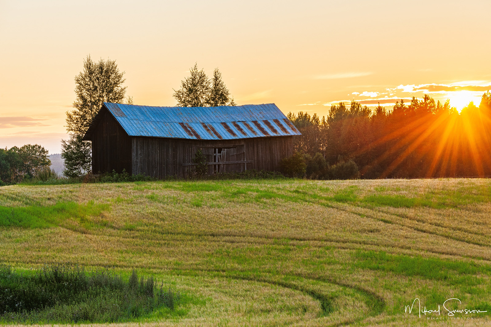 Solnedgång vid Röste, Bollnäs