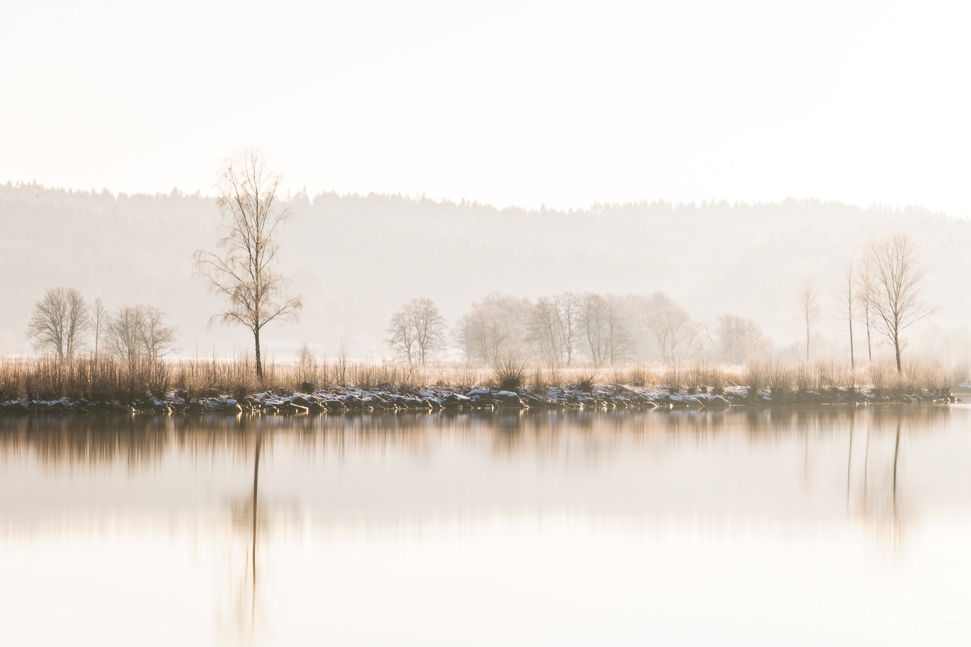 Dimma vid Göta Älv.