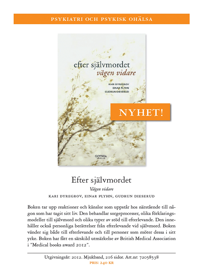 Omslagsbild till boken "Efter självmordet -Vägen vidare".