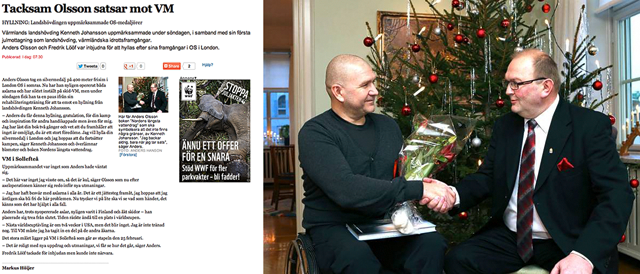 Tacksam Olsson satsar mot VM Foto: Anders Hansson