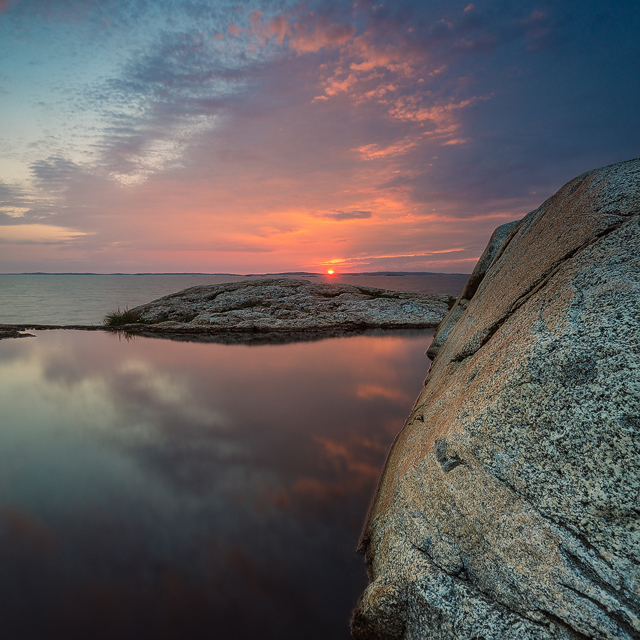 Solnedgång vid Stora Amundön
