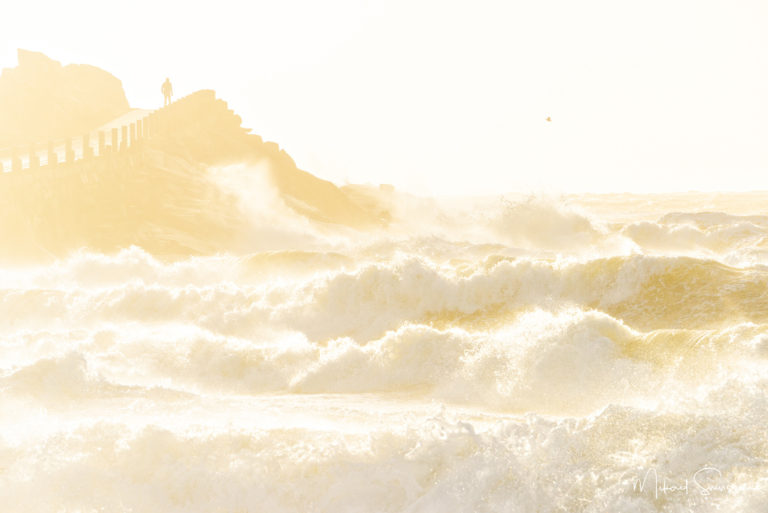 Efterdyningar av stormen Gorm. Varberg, Halland.