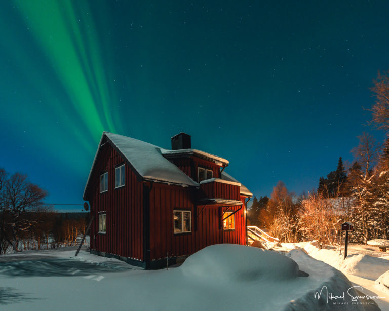 Norrsken i Storsätern, Dalarna.