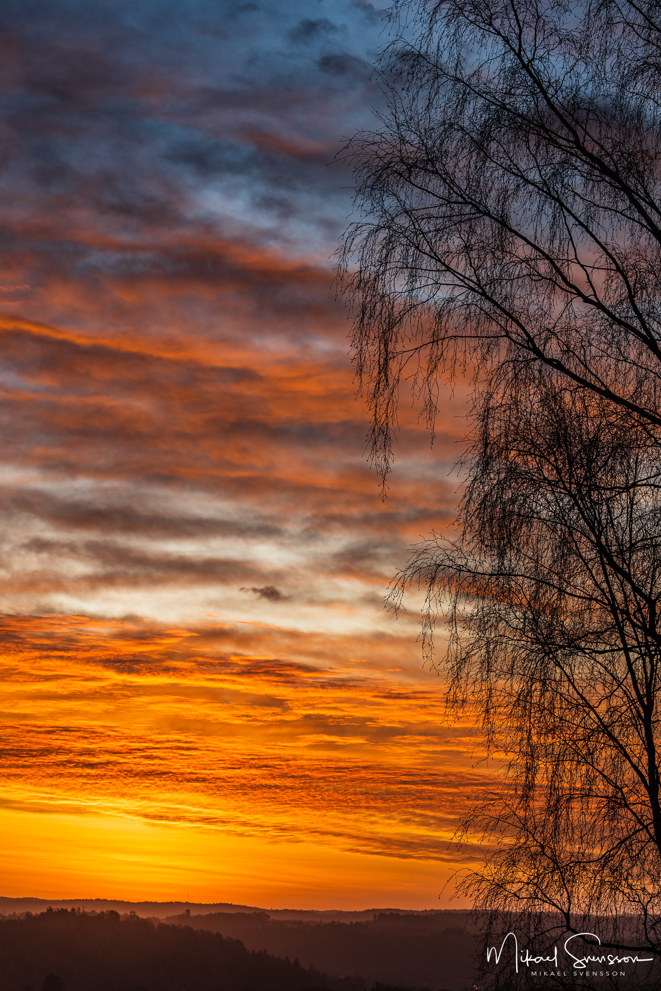 Soluppgång vid Balltorp, Mölndal