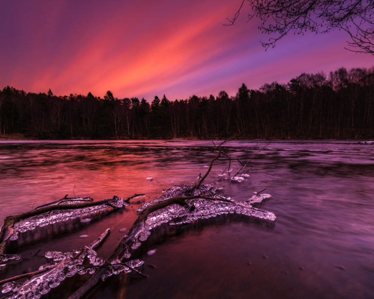 Gryning vid Stora Delsjön, Göteborg. Foto: Mikael Svensson
