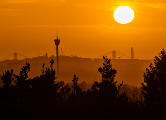 Göteborg i solnedgång. Foto: Mikael Svensson, www.mikaelsvensson.com