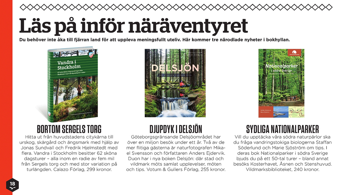 Boken om Delsjön nämns i Utemagasinet 2018 - 05.