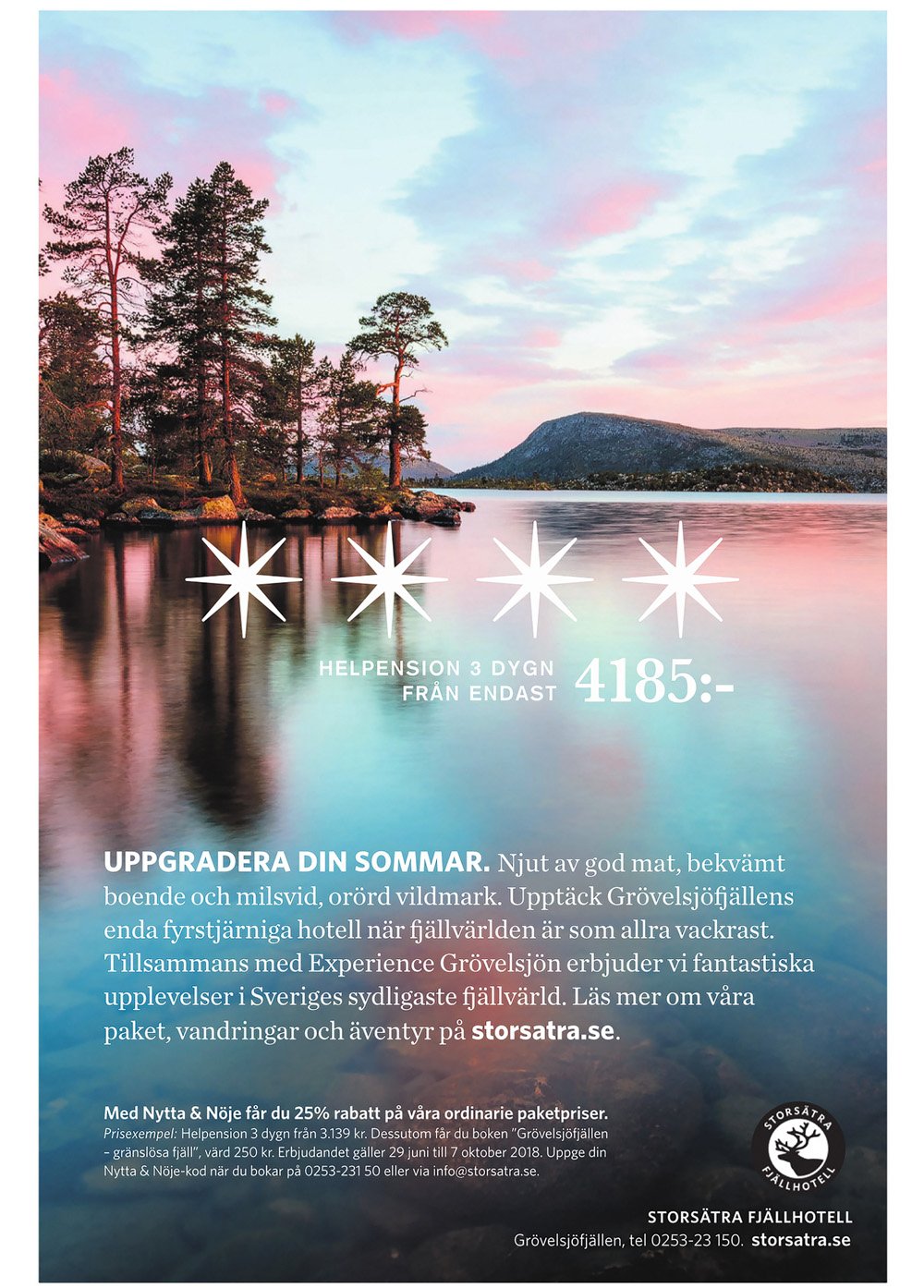 Annons i GP för Storsätra Fjällhotell