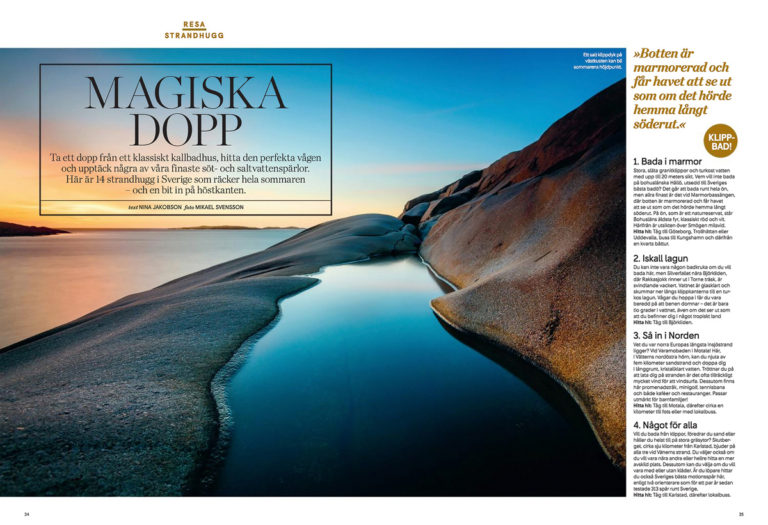 Bild från Hållö i tidningen Kupé. Foto: Mikael Svensson, www.mikaelsvensson.com