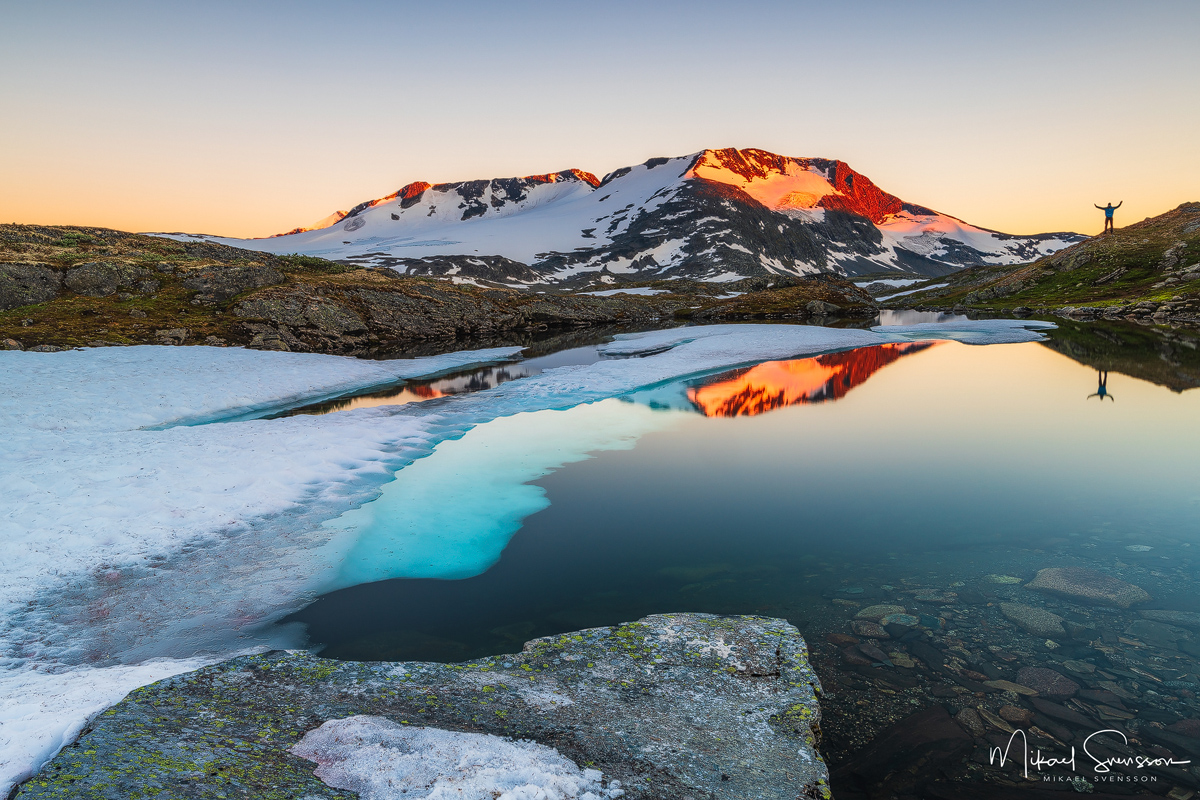 Solnedgång vid Sognefjell, Jotunheimen. Foto: Mikael Svensson, www.mikaelsvensson.com