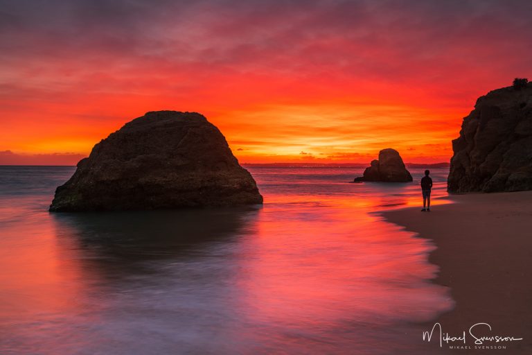 Praia dos Três Irmãos, Alvor, Algarve, Portugal.