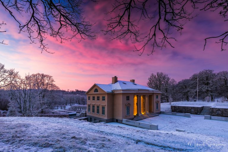 Soluppgång vid Gunnebo Slott, Mölndal. Foto: Mikael Svensson, www.mikaelsvensson.com