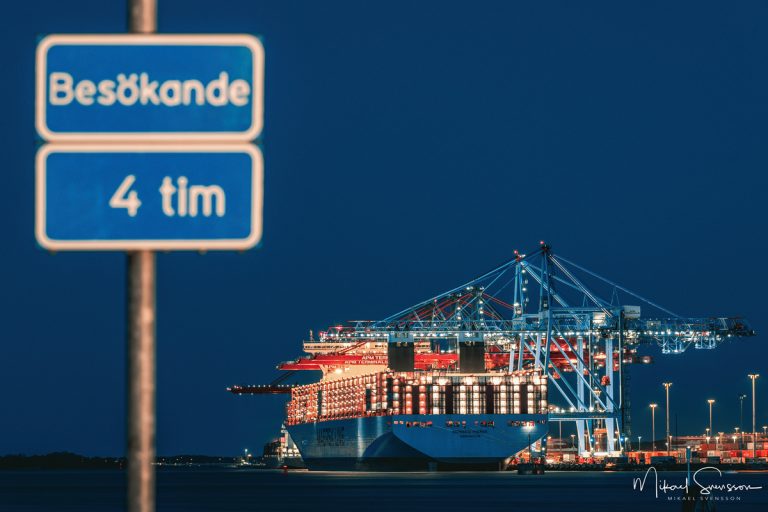 Monaco Maersk i Skandiahamnen, Göteborg, Foto: Mikael Svensson, www.mikaelsvensson.com