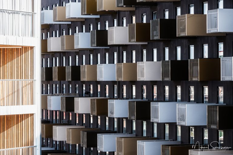 Bebyggelse vid Krokslätt, Mölndal. Foto: Mikael Svensson, www.mikaelsvensson.com