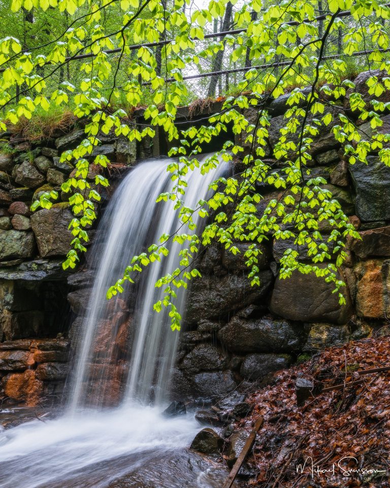Vattenfall vid Svejserdalen, Lackarebäck, Mölndal.