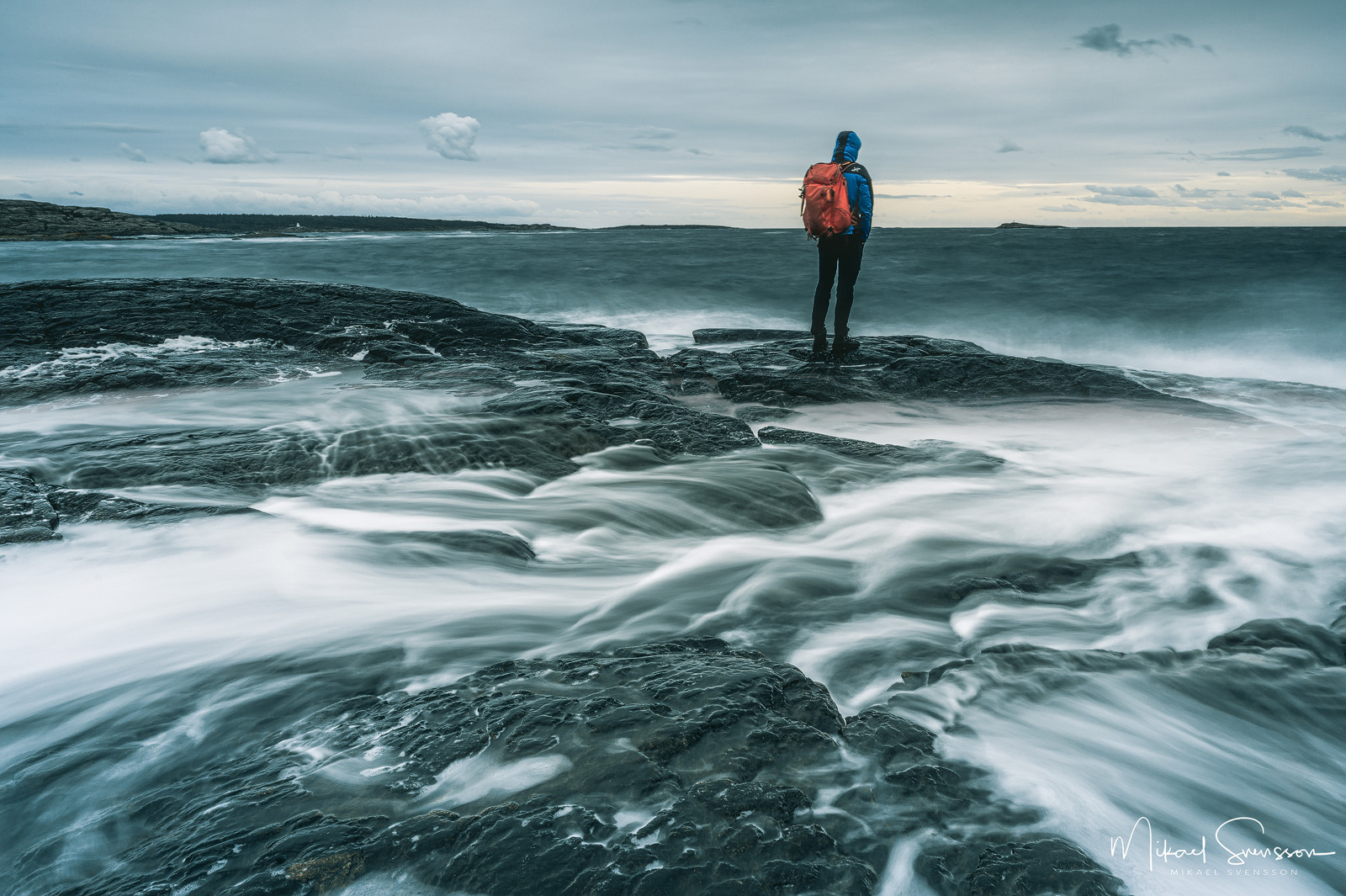 Självporträtt vid Biskopshagen Naturreservat, Halland.