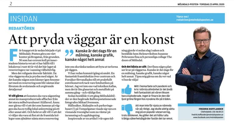 Mölndals-Posten 23 april 2020