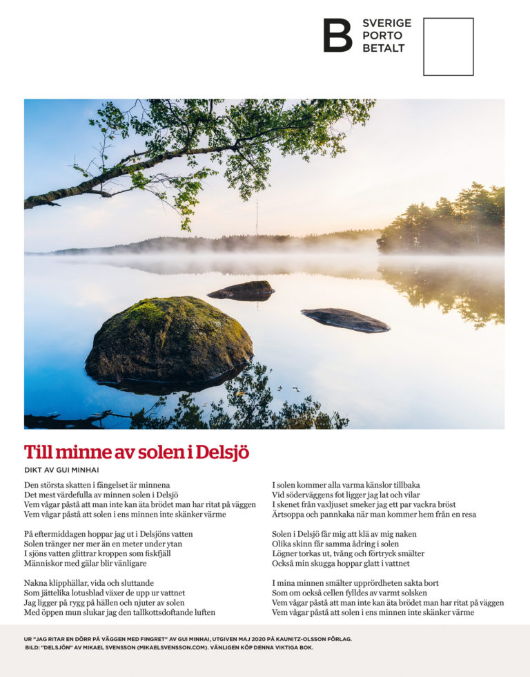 Bild från Delsjön i Tibettidningen