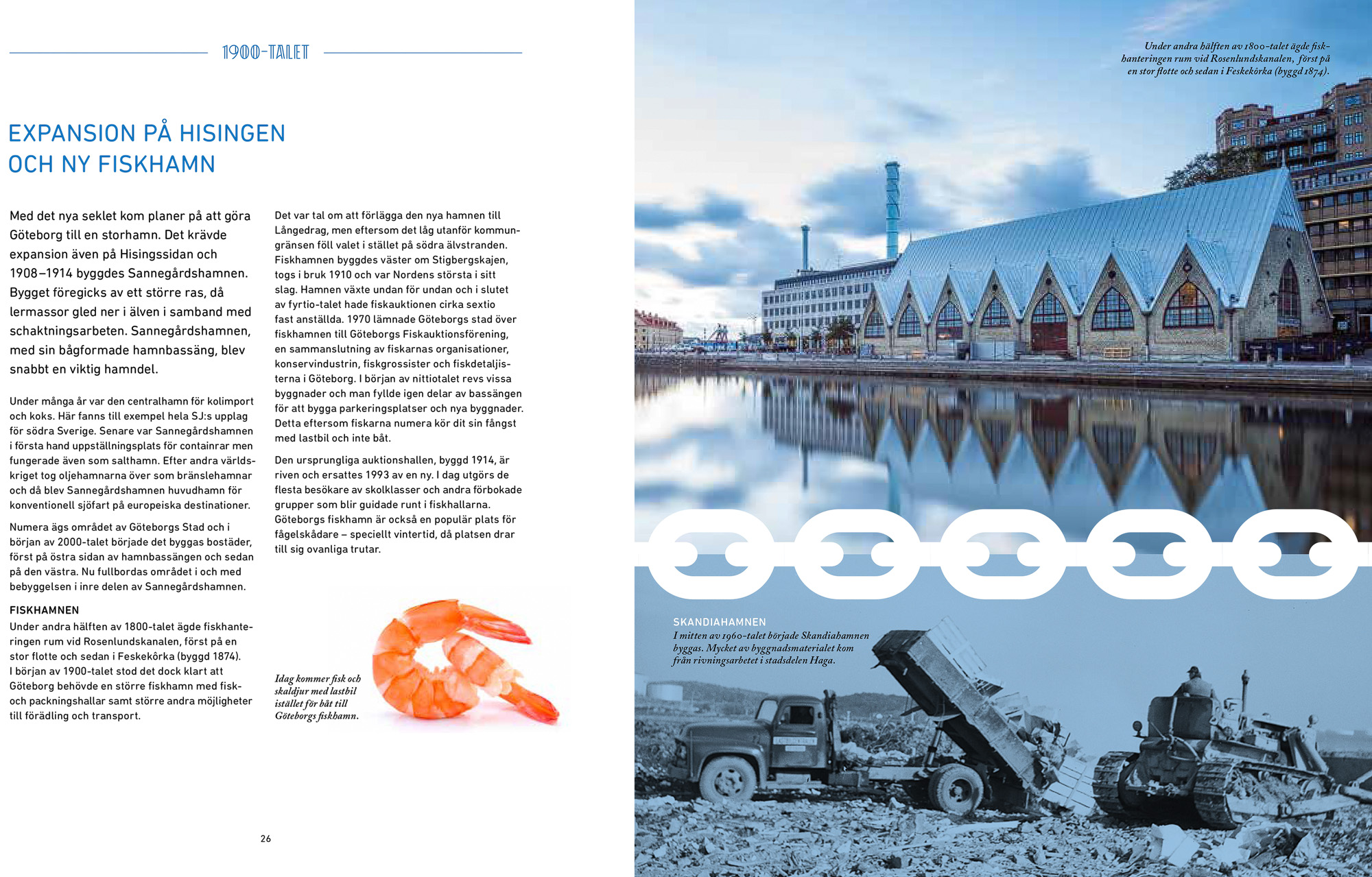 Bild i jubileumsboken om Göteborgs hamn