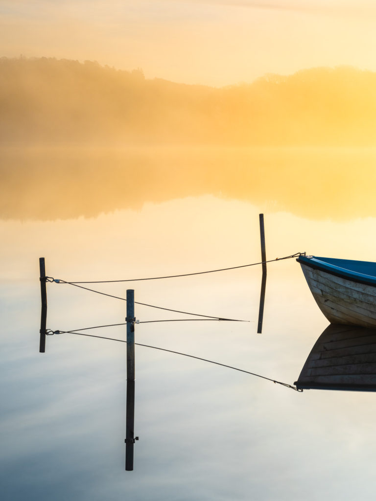 Soluppgång vid Stensjön, Mölndal.