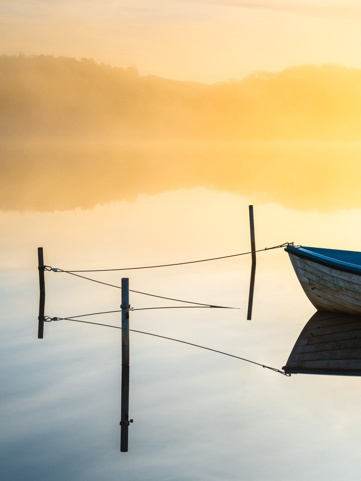 Soluppgång vid Stensjön, Mölndal.