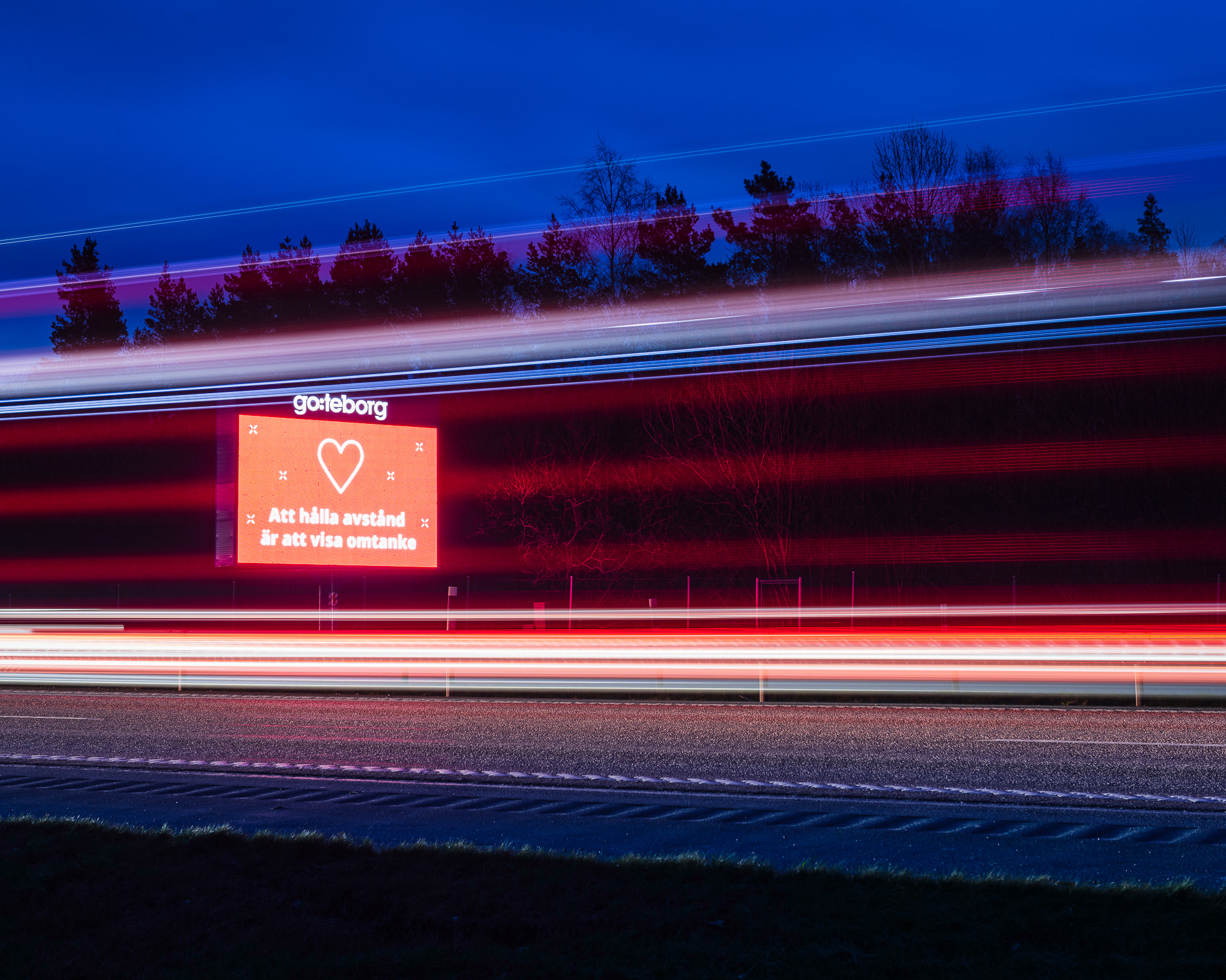 E6:an vid Lindome, Mölndal.
