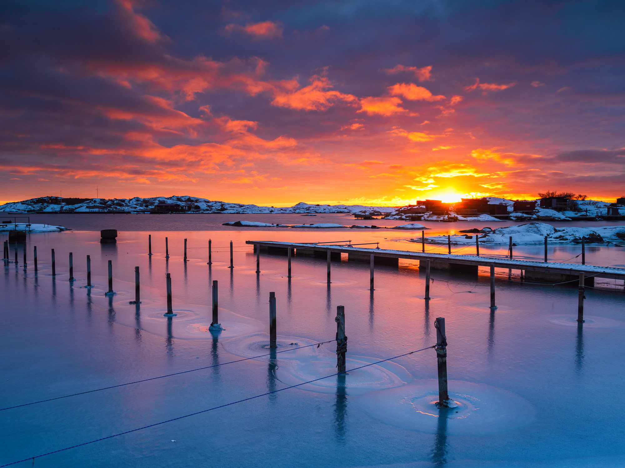 Solnedgång vid Stensholmen, Göteborg