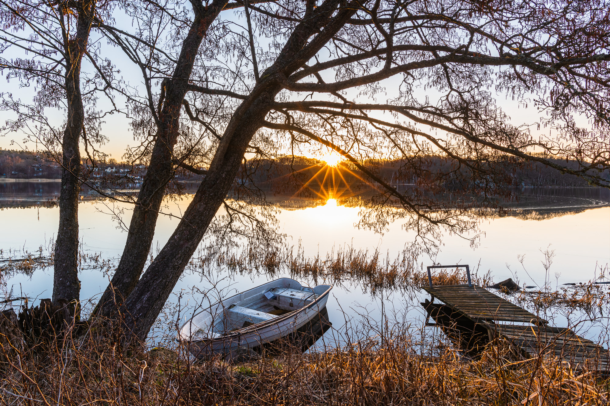 Soluppgång vid Stensjön, Mölndal