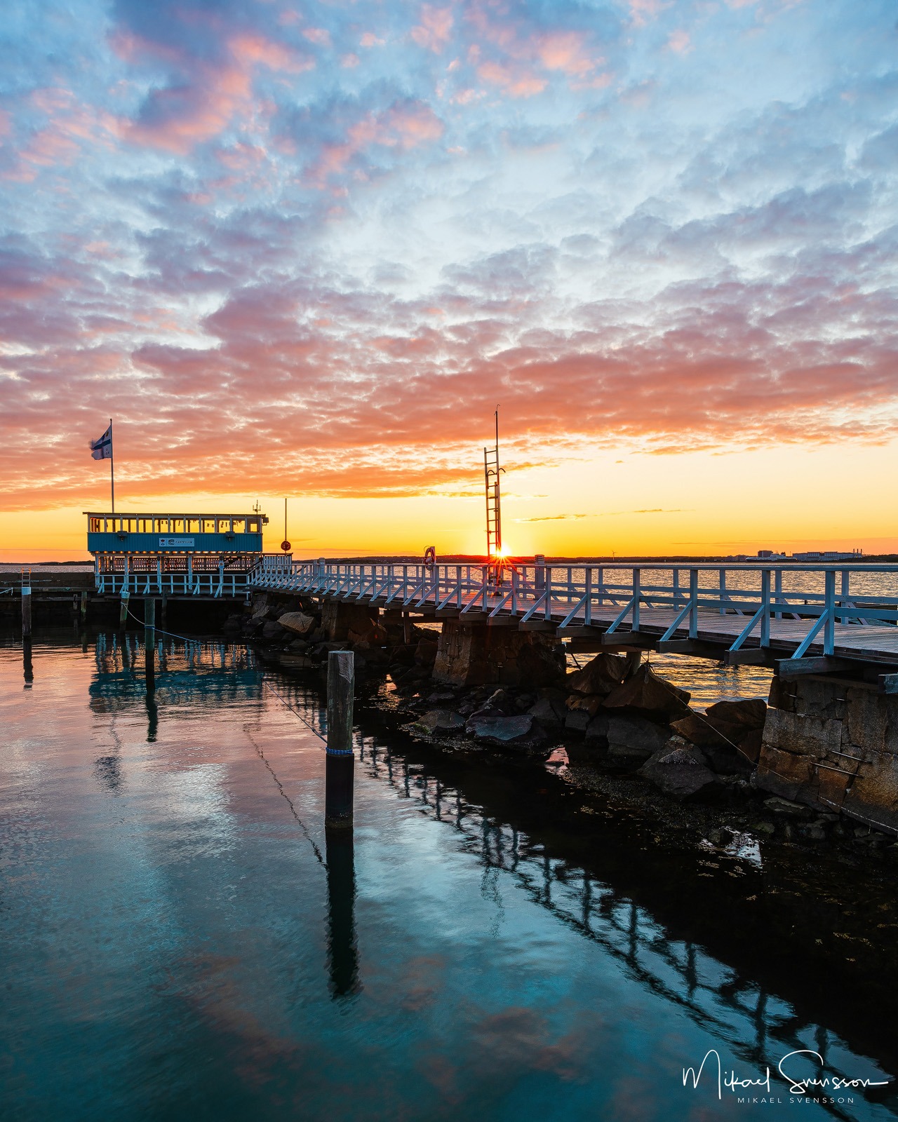 Solnedgång vid Långedrag, Göteborg