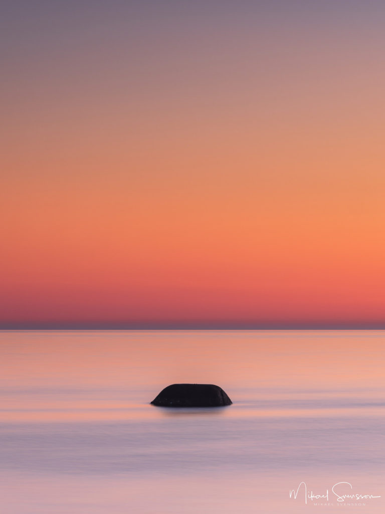 Solnedgång vid Digesgård naturreservat, Falkenbergs kommun.