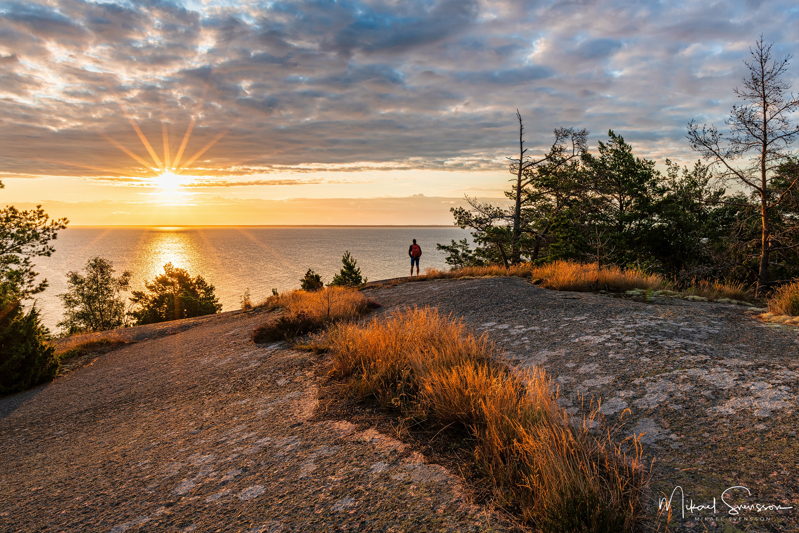 Soluppgång vid Blå Jungfrun Nationalpark, Oskarshamn kommun