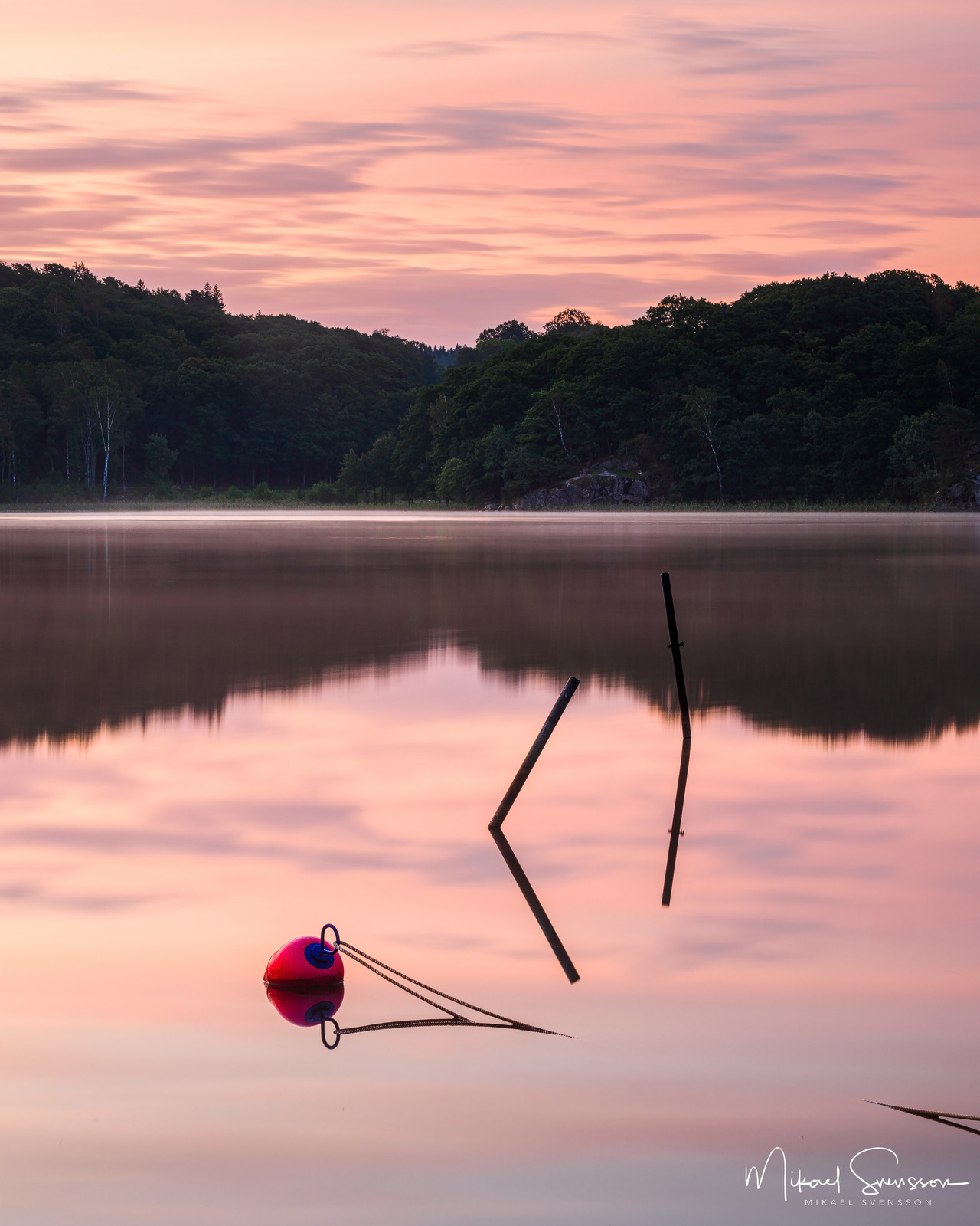 Soluppgång vid Stensjön, Mölndal
