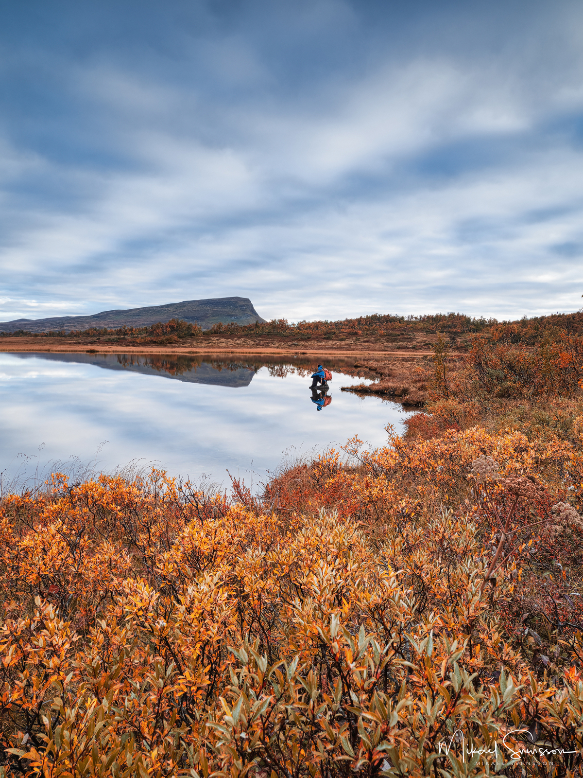Höstfärger vid Fålåtjärnen, Härjedalen.