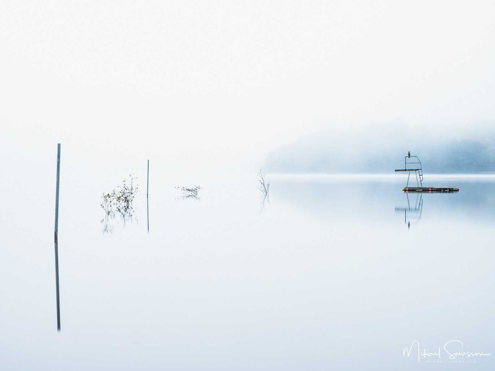 Dimma vid Landvettersjön, Härryda kommun