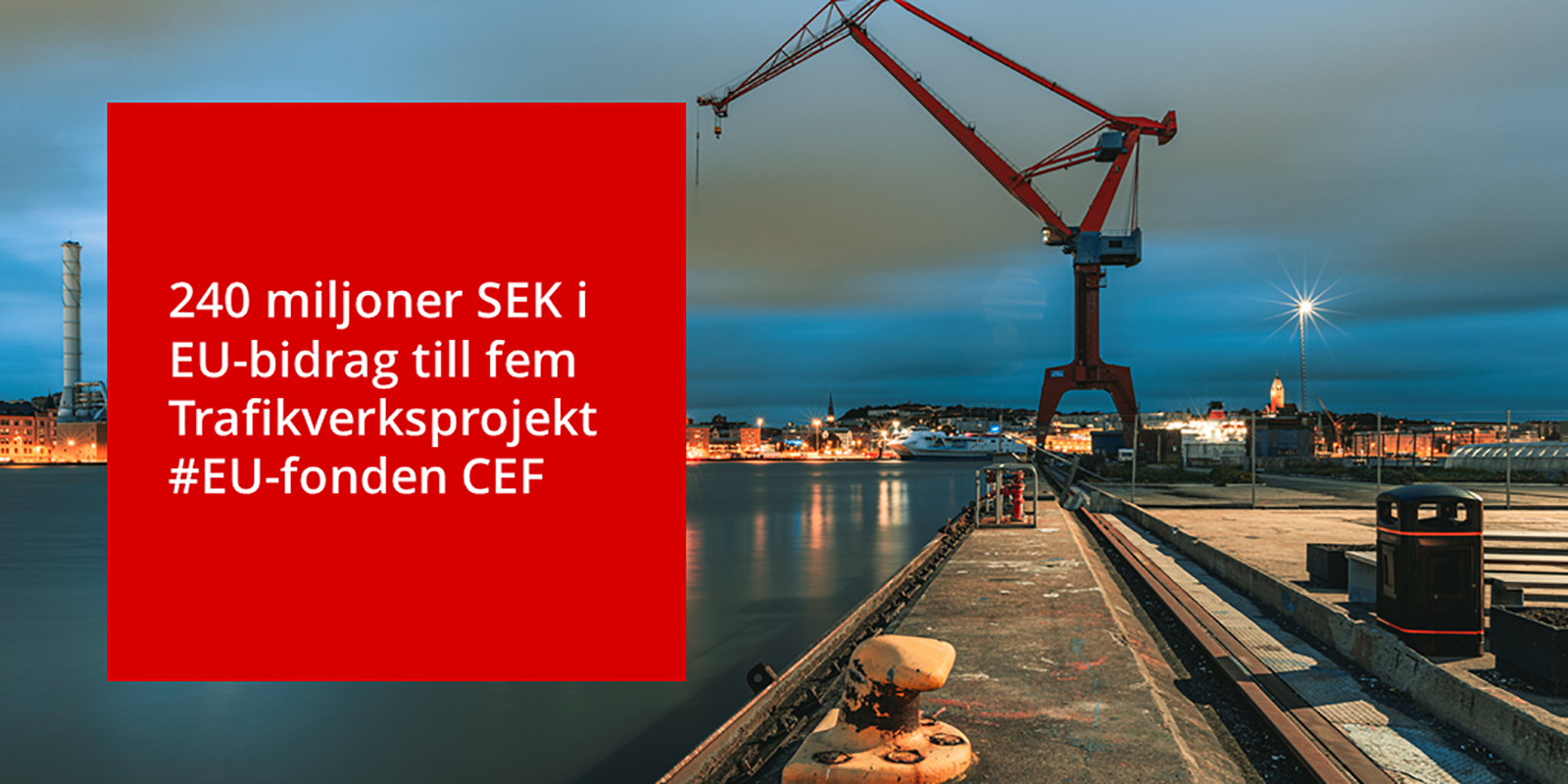 Fem Trafikverksprojekt får medfinansiering av EU