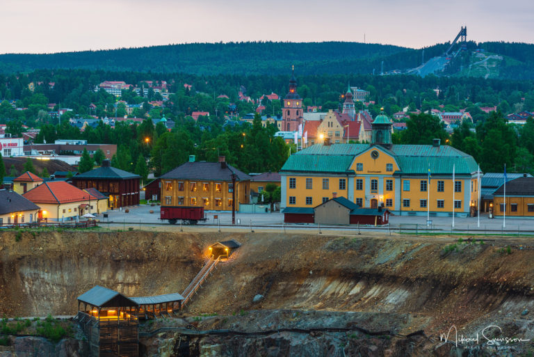 Sommarkväll vid Falu Gruva