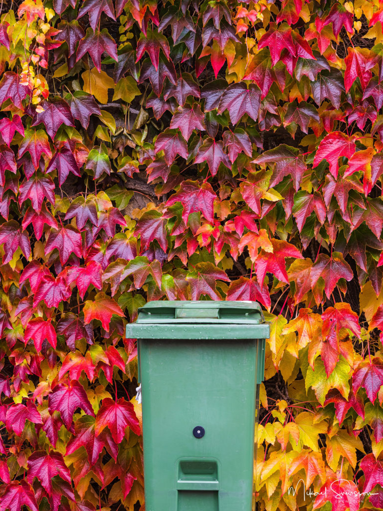 Soptunna vid Gunnebo, Mölndal.