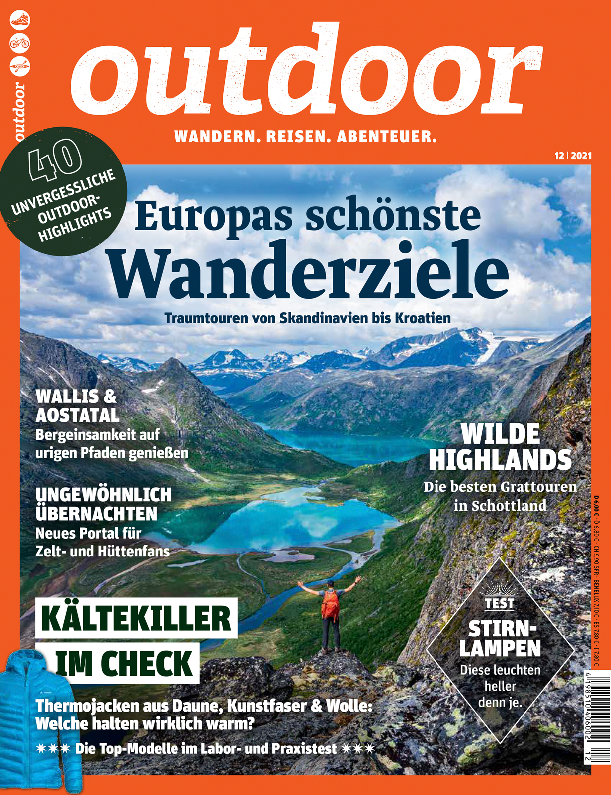 Omslag på Outdoor Magazine 12 / 2021