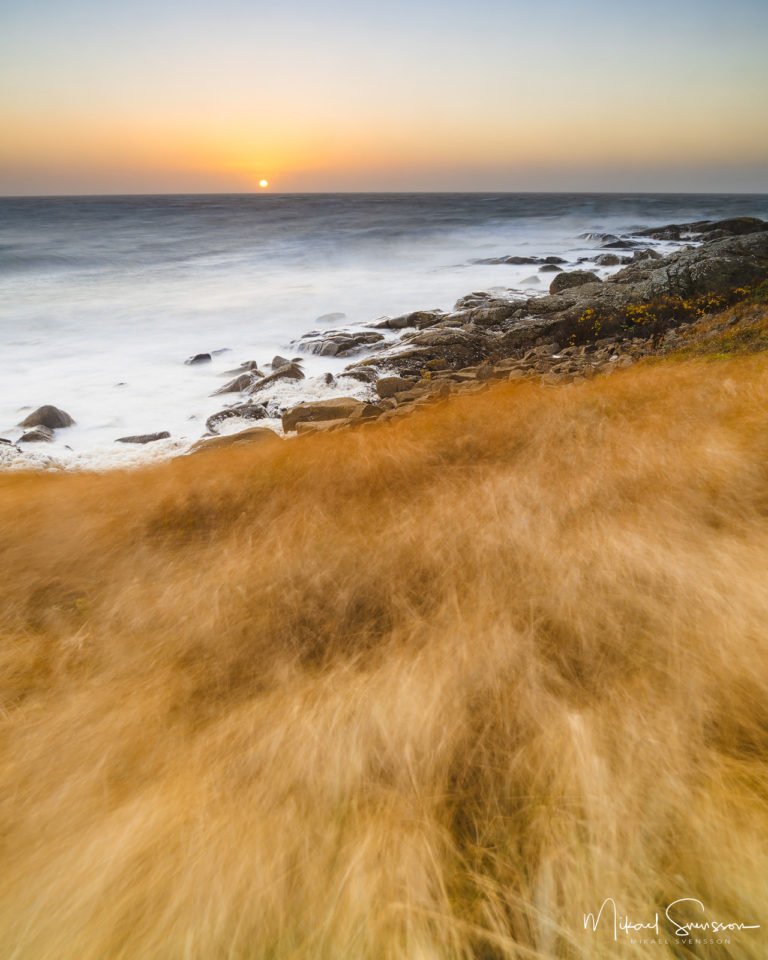 Solnedgång vid Varberg
