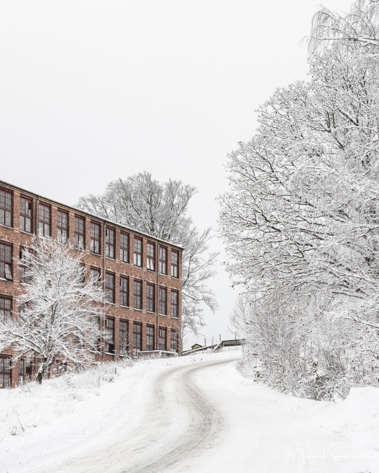 Spinneriet i vinterskrud, Lindome
