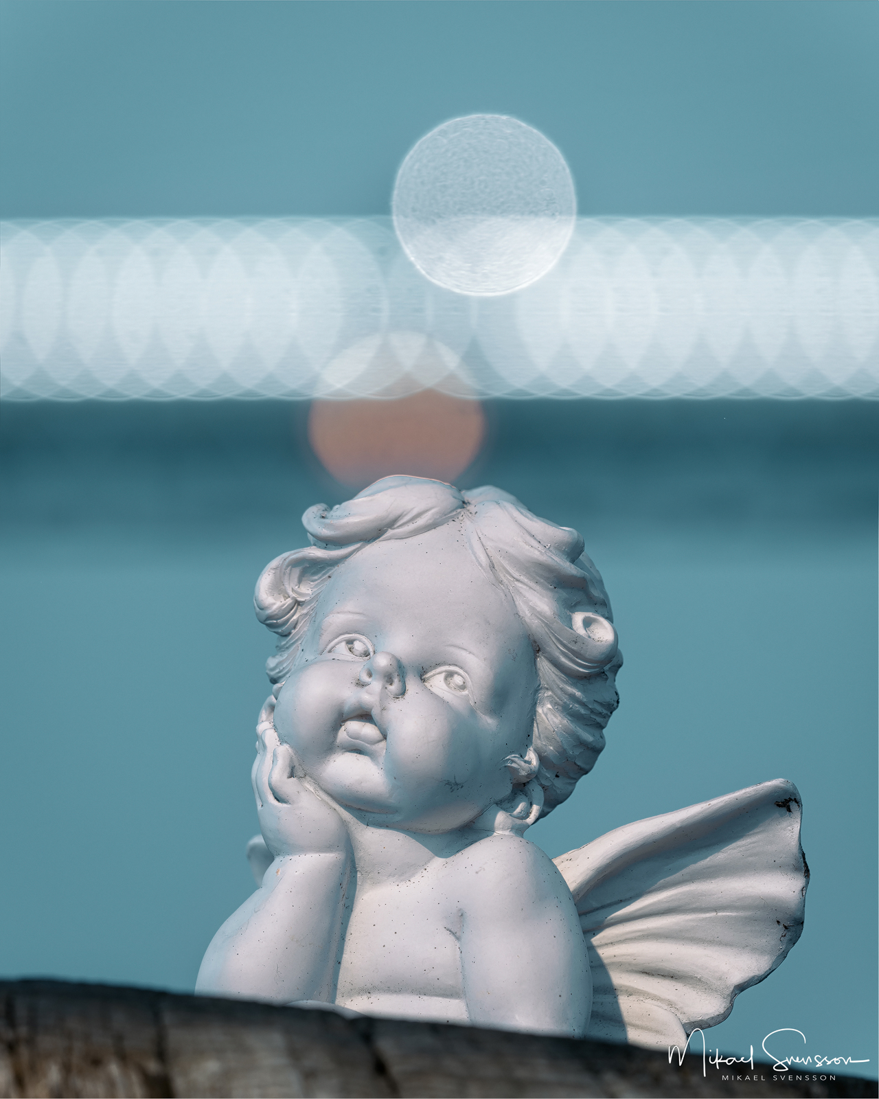 Ängel framför Älvsborgsbron, Göteborg.