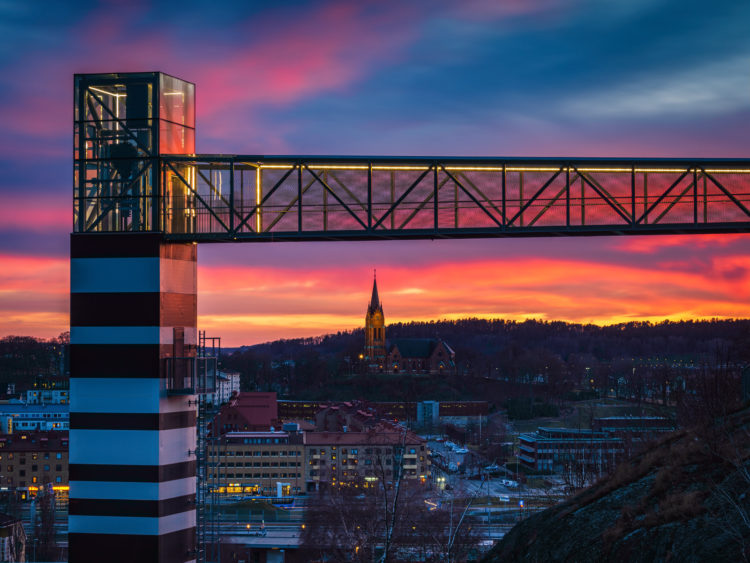 Sunset from Kråkfoten, Mölndal.