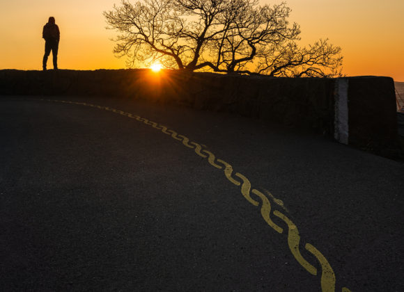 Soluppgång vid Ramberget, Hisingen.