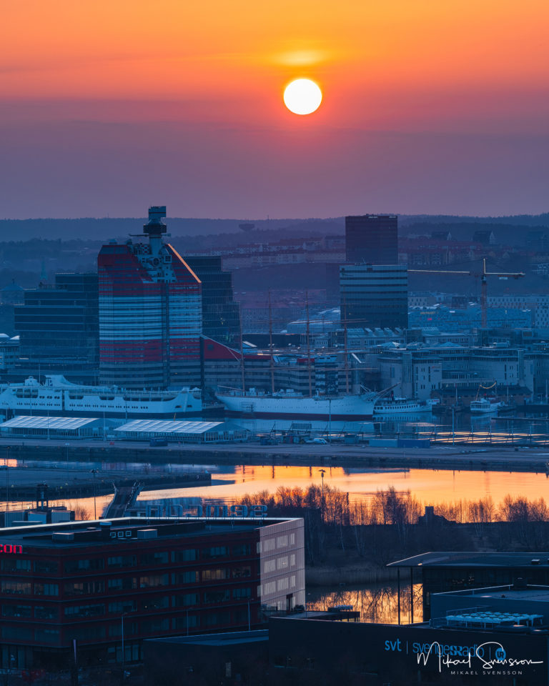 Soluppgång över Göteborg