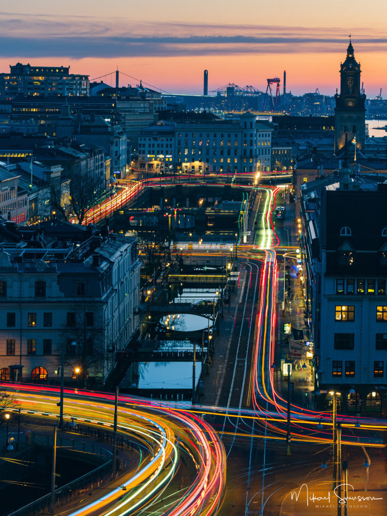 Göteborg i kvällsljus