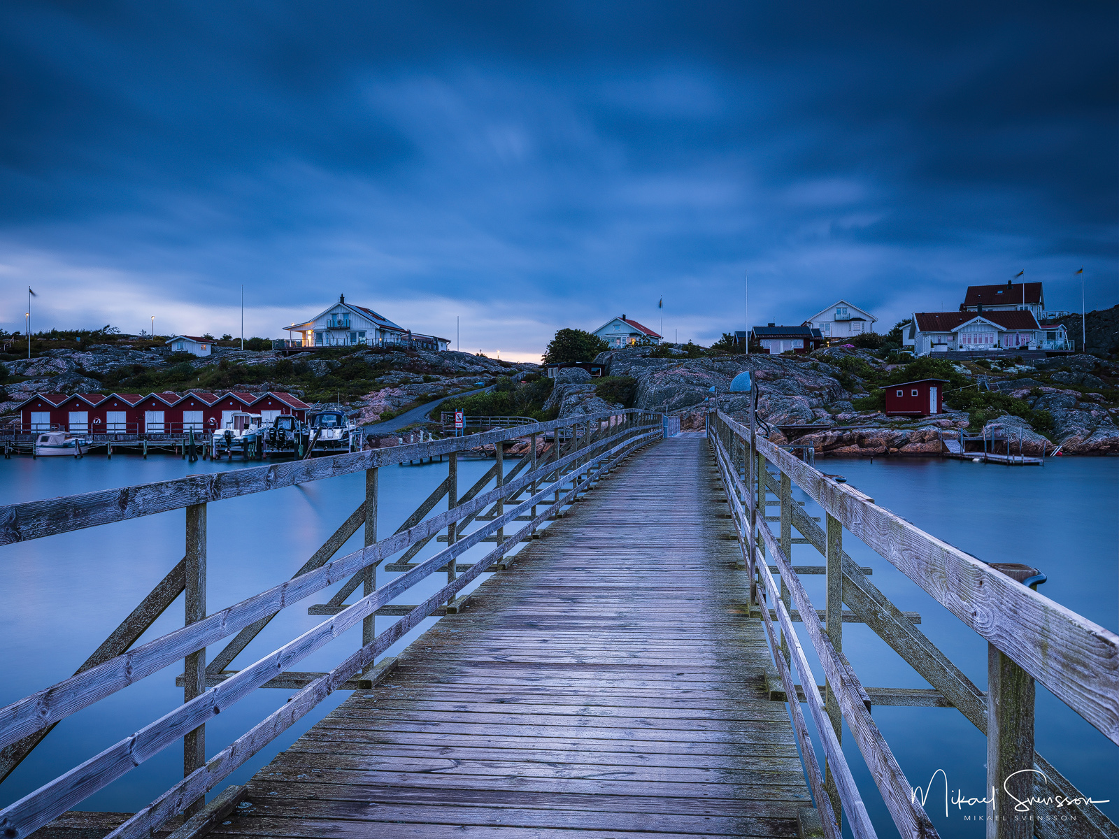 Bro mellan Långholmen och Nötö, Hisingen.