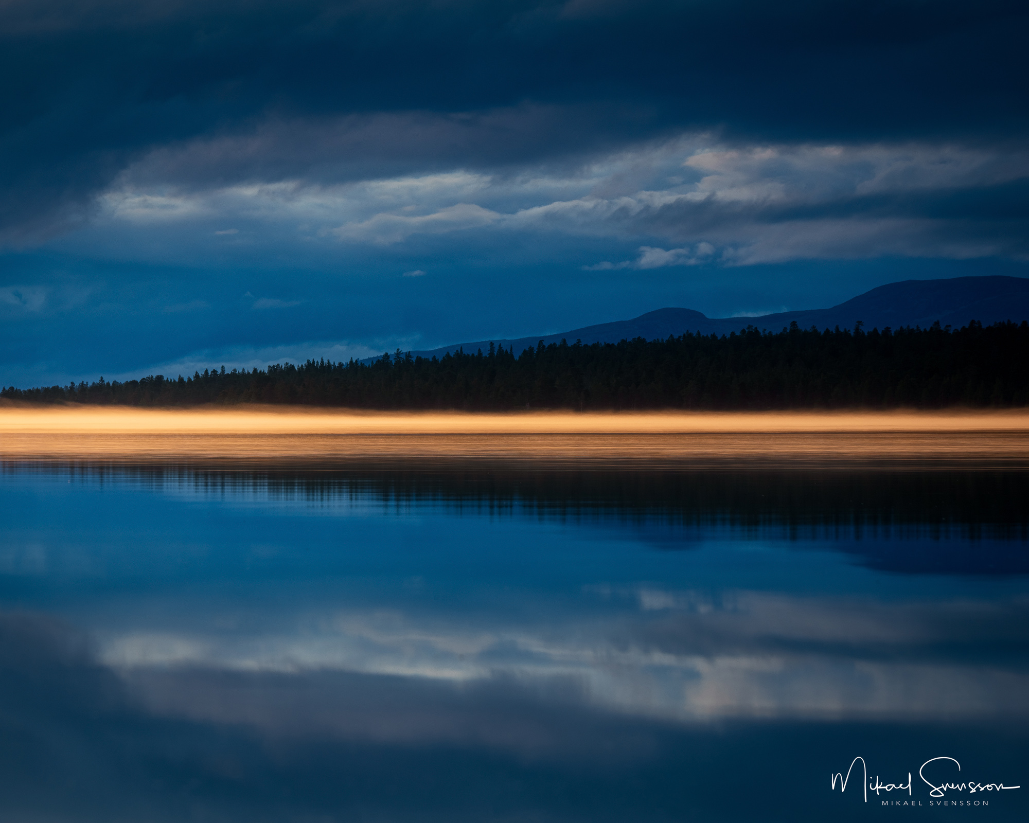 Dimma vid Femunden, Norge.