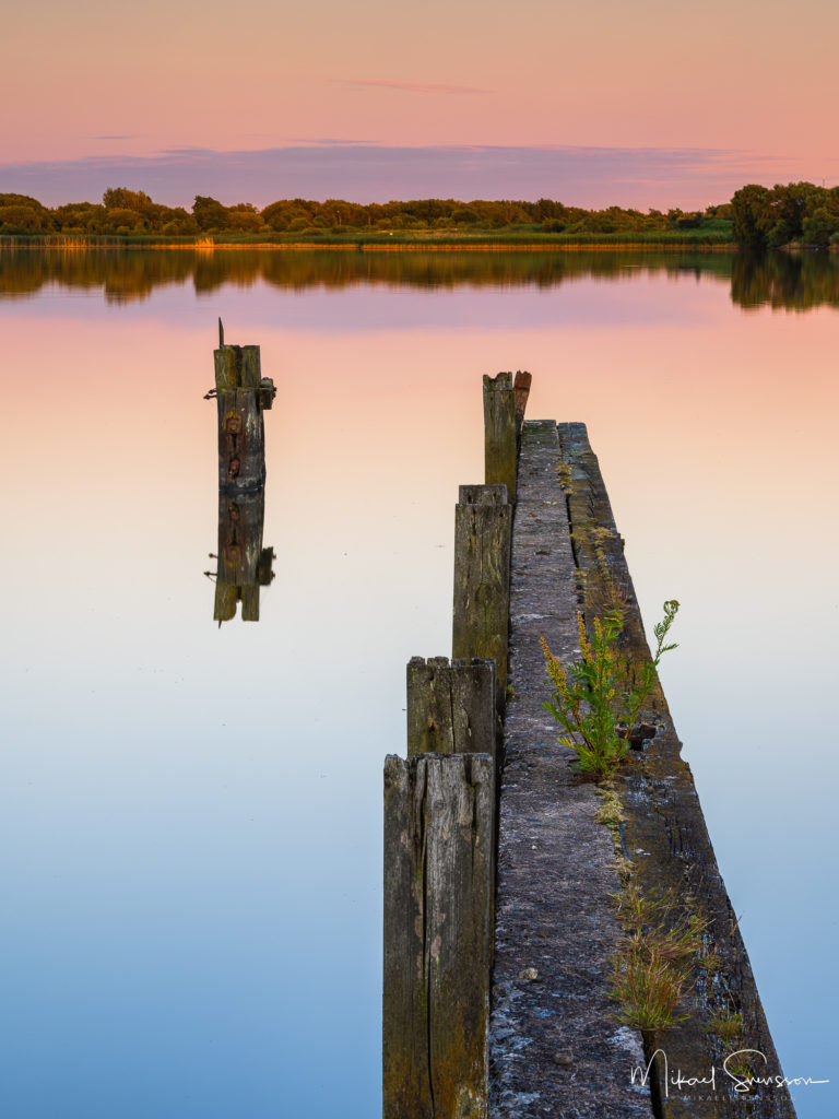 Solnedgång vid Torslandaviken, Hisingen.