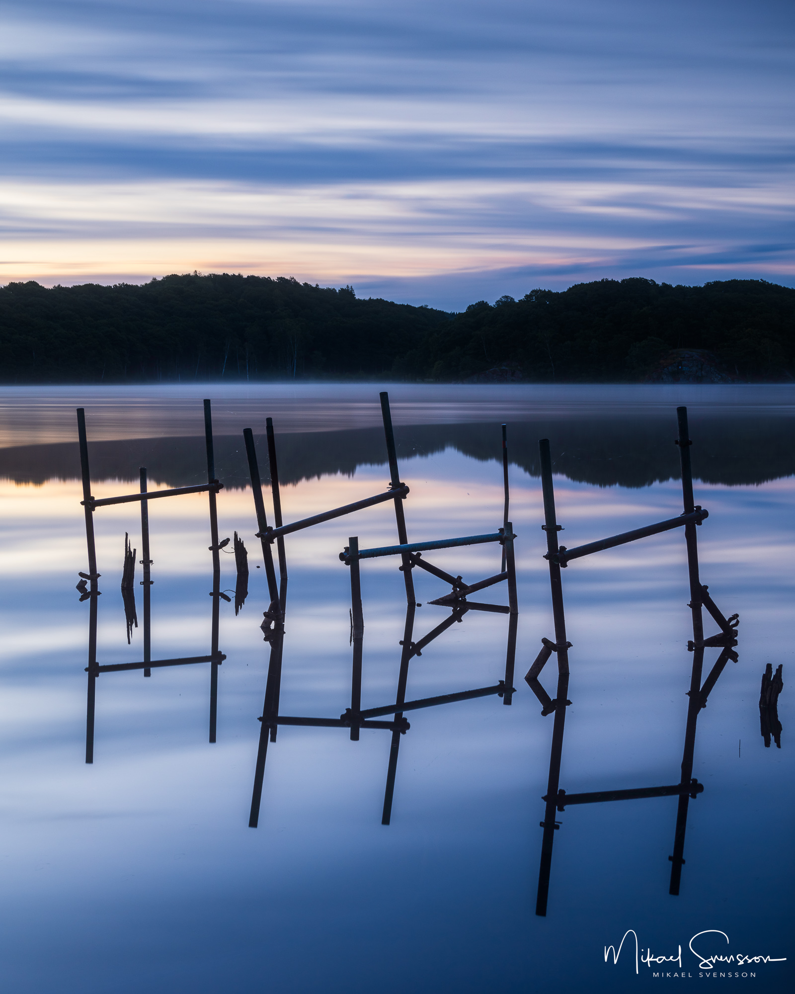 Gryning vid Stensjön, Mölndal.